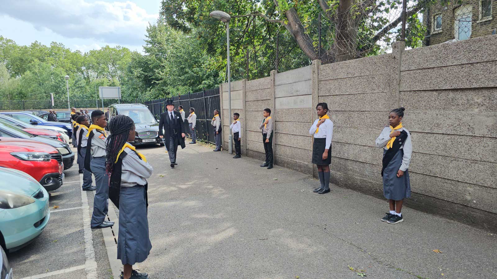 Pathfinders at Funeral